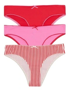 3PK Match Its Skimpy in Red