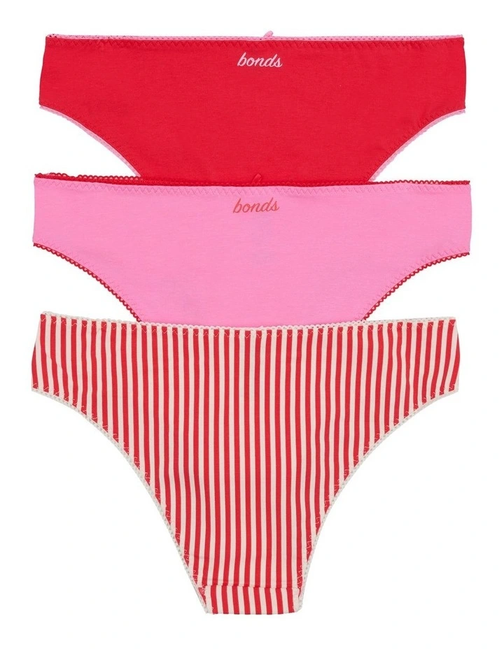 3PK Match Its Skimpy in Red image 2