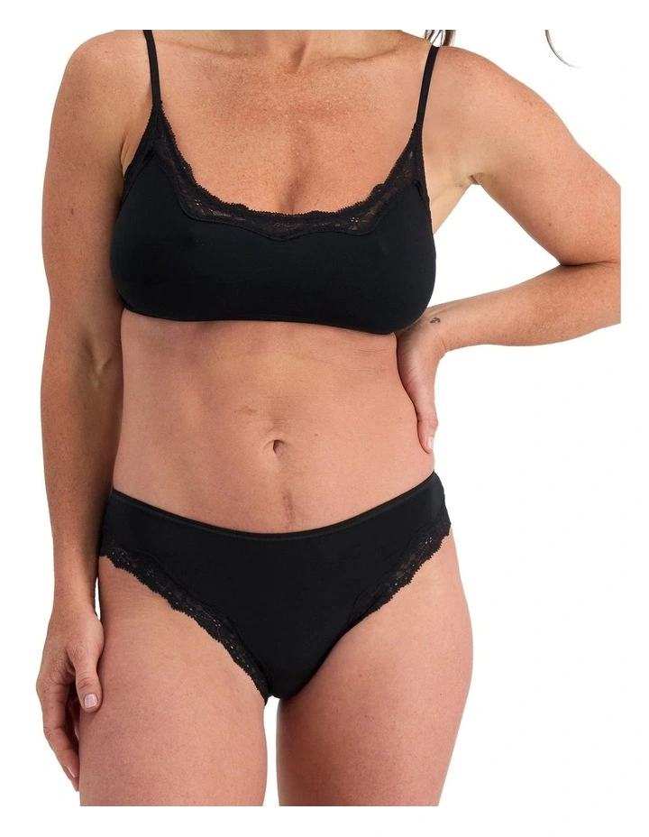 Bases Flex Lace Bikini in Black image 1