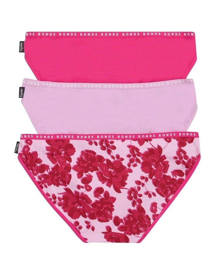 Hipster Bikini Brief 3 Pack in Multi image 2