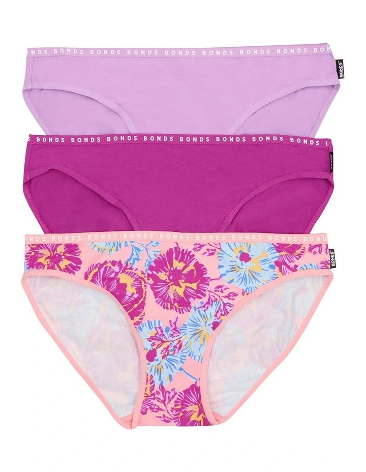 Hipster Bikini 3 Pack in Multi image 1
