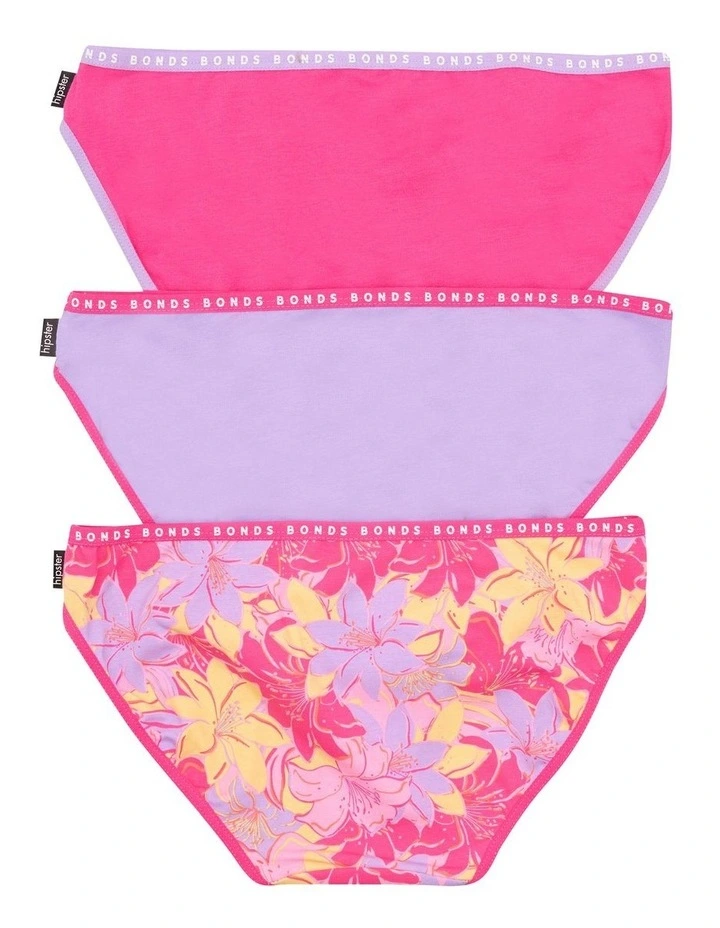 Hipster Bikini Brief 3 Pack in Multi image 2