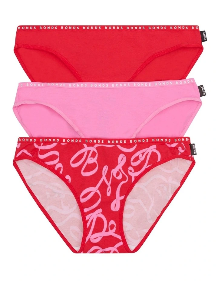 Hipster Bikini 3 Pack in Multi image 1