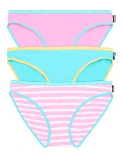 Hipster Bikini 3 Pack in Multi