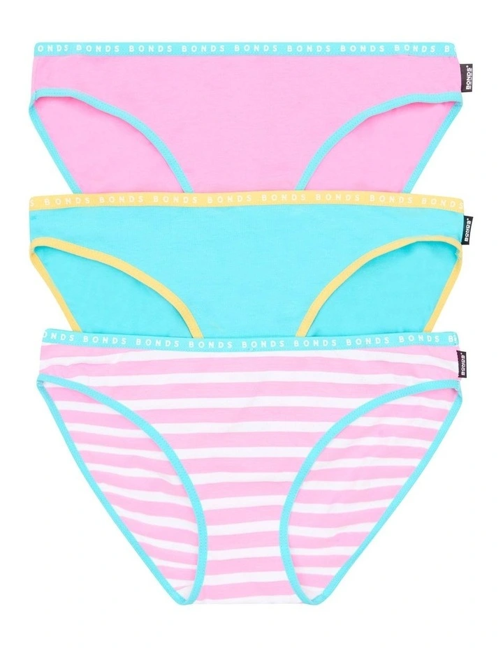 Hipster Bikini 3 Pack in Multi image 1