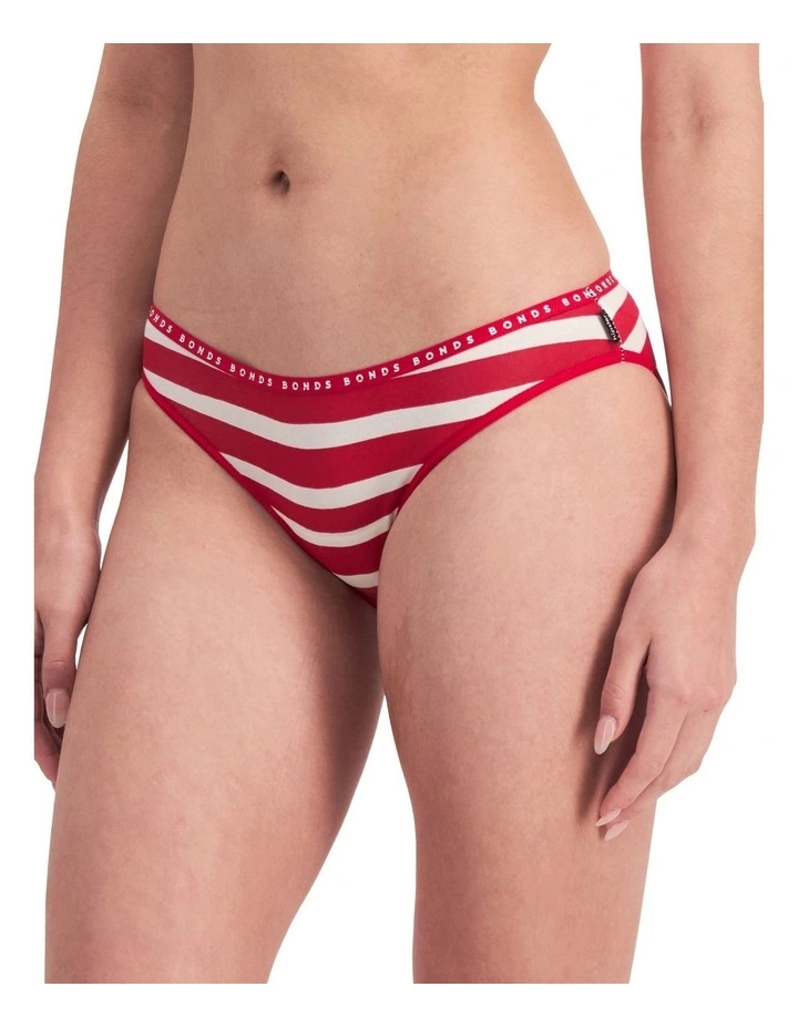 Hipster Bikini 3 Pack in 46k Stripe/ Marscap image 2