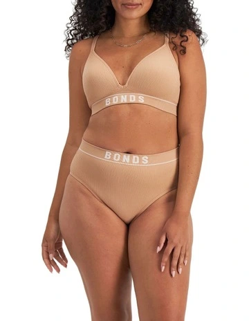 Retro Rib Seamless Hi Hi in Blush