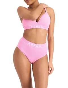 Retro Rib Seamless Hi Hi Undie in Blind Blossom