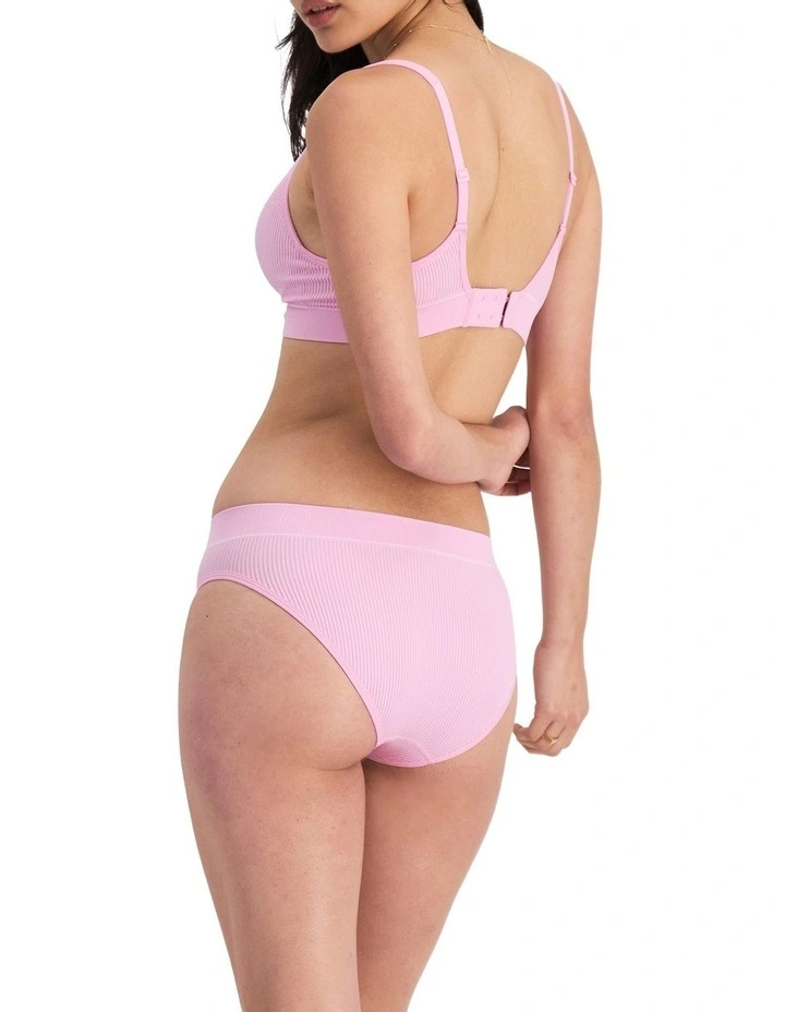 Retro Rib Seamless Hi Hi in Lilac Wine image 2