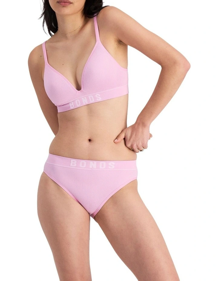 Retro Rib Seamless Hi Hi in Lilac Wine image 3