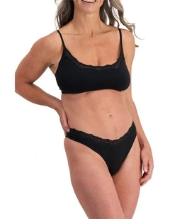 Bases Flex Lace Gee Brief in Black