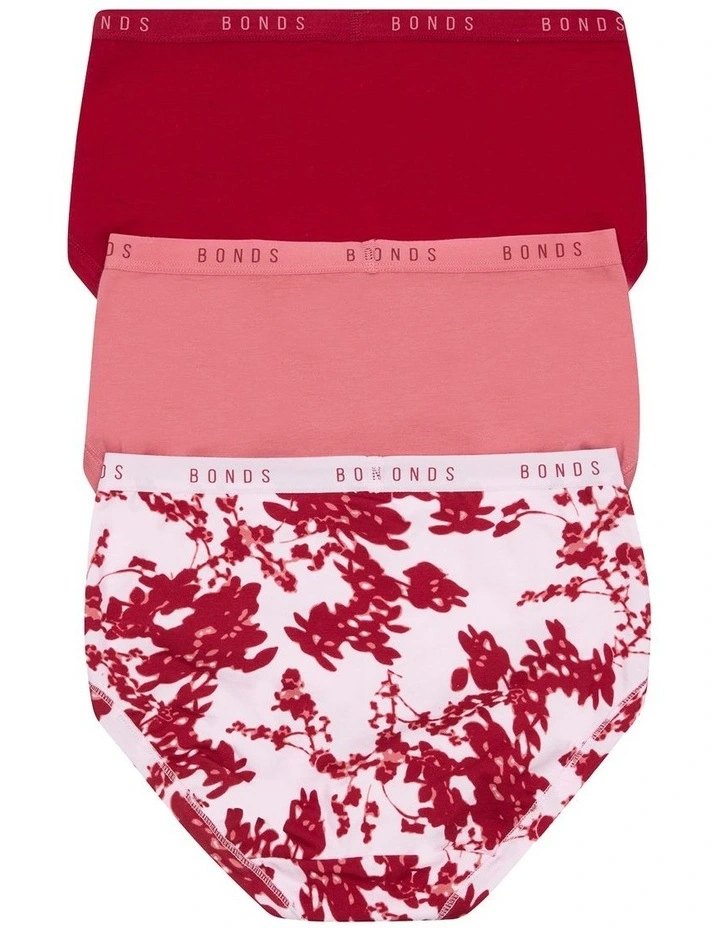Cottontails Full Brief 3 Pack in Multi image 2