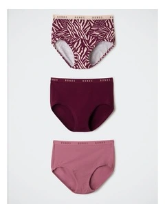 Cottontails Full Brief 3 Pack in Pack 74