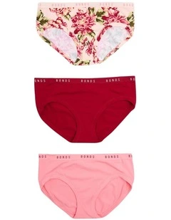 Cottontails Midi Briefs 3 Pack in Multi