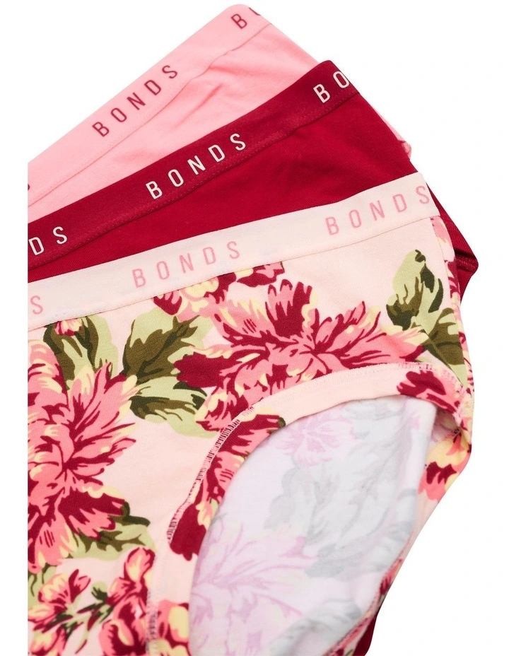 Cottontails Midi Briefs 3 Pack in Multi image 3
