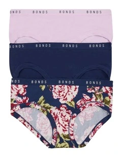 Cottontails Midi Briefs 3 Pack in Multi