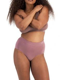 Seamless Full Brief in Dusty Lavender
