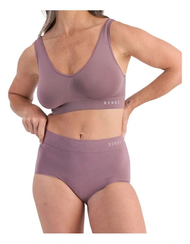 Seamless Full Brief in Dusty Lavender image 4