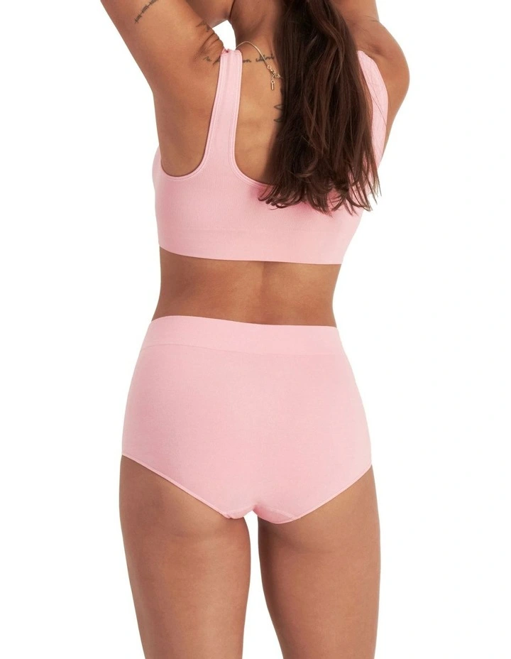 Seamless Full Brief in Pink image 2