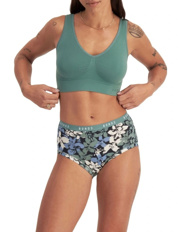 Cottontails Full Brief 3 Pack in Green image 1