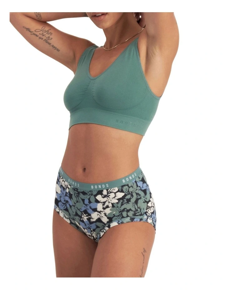 Cottontails Full Brief 3 Pack in Green image 3