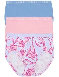 Cottontails Full Brief 3 Pack in Pack 63