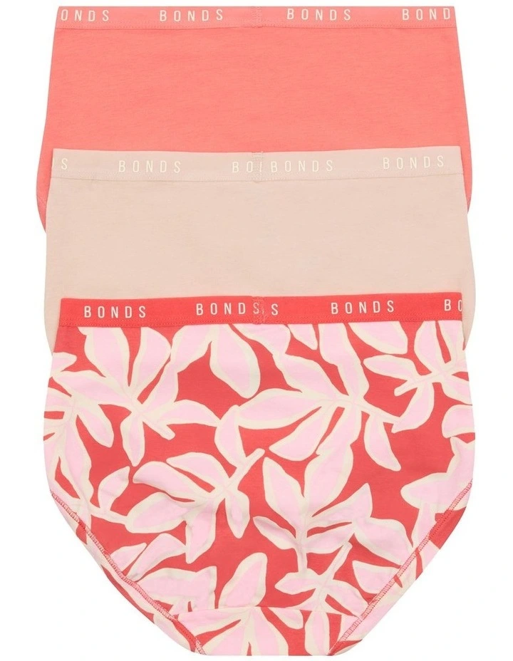 Cottontails Full Brief 3 Pack in Multi image 2
