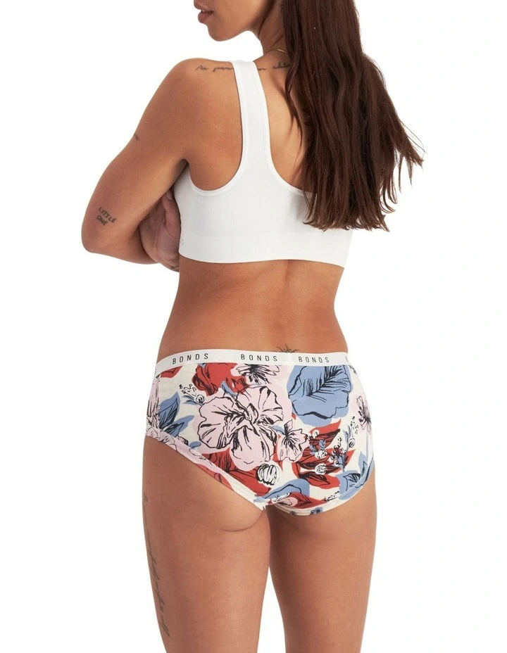 Cottontails Midi Brief 3 Pack in Multi image 2