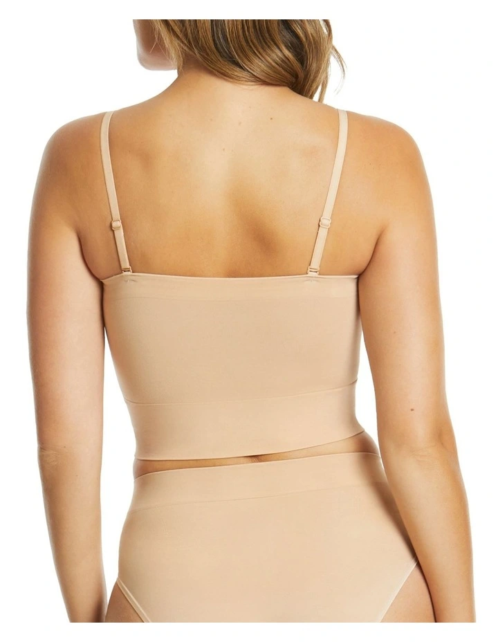 Powerlite Longline Bandeau in Rose Beige image 2