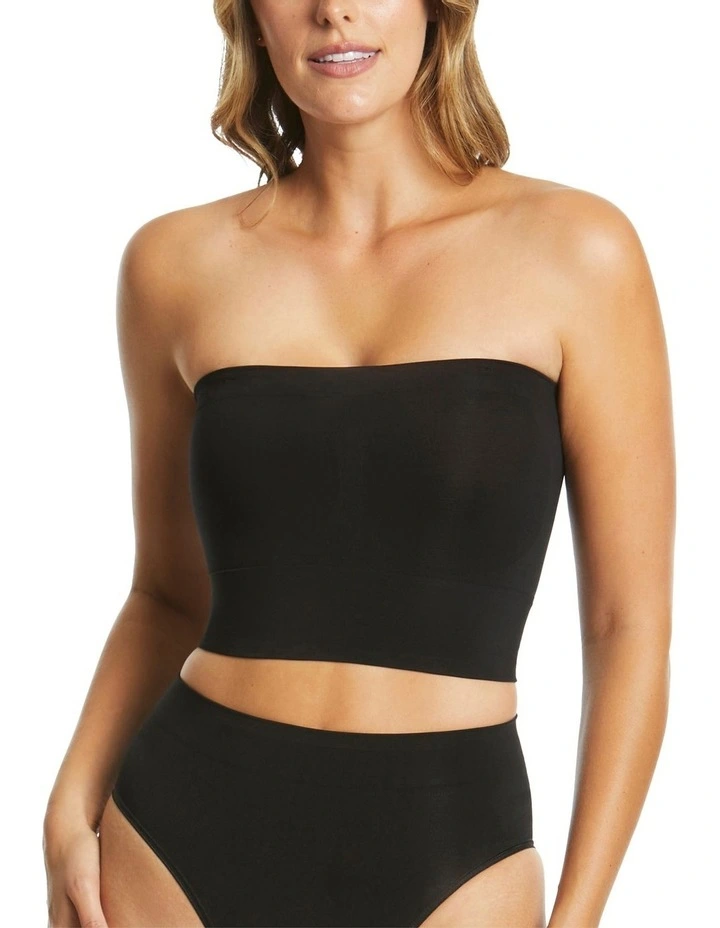 Powerlite Longline Bandeau in Black image 4