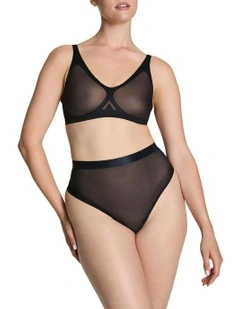 Supersmooth Sheer Sense Bralette in Black