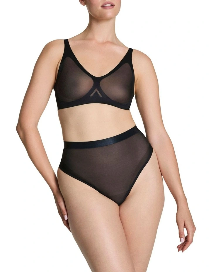 Supersmooth Sheer Sense Bralette in Black image 1