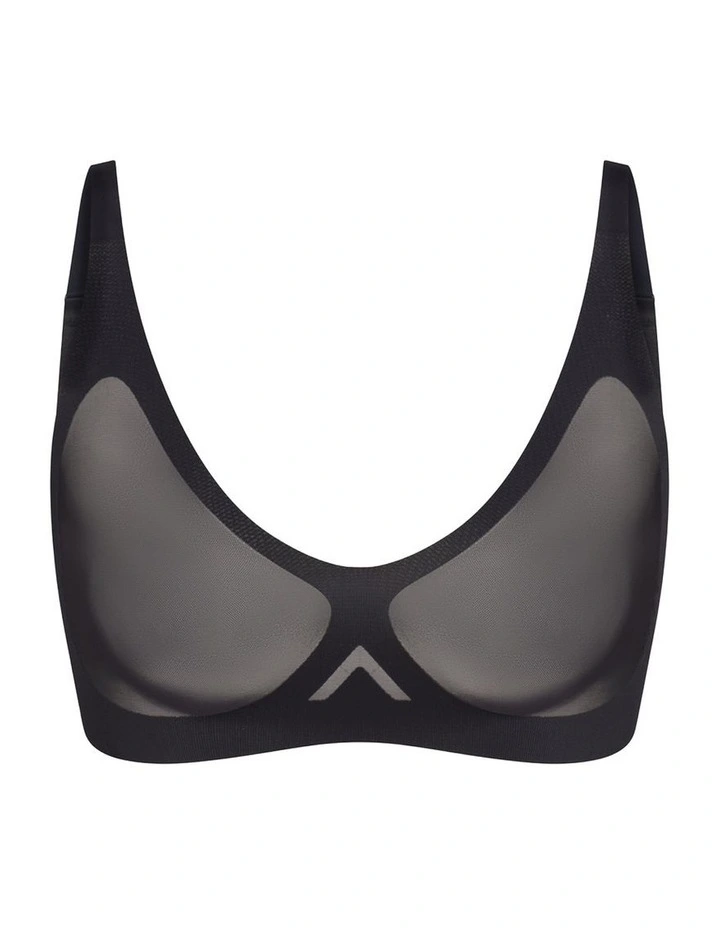 Supersmooth Sheer Sense Bralette in Black image 4