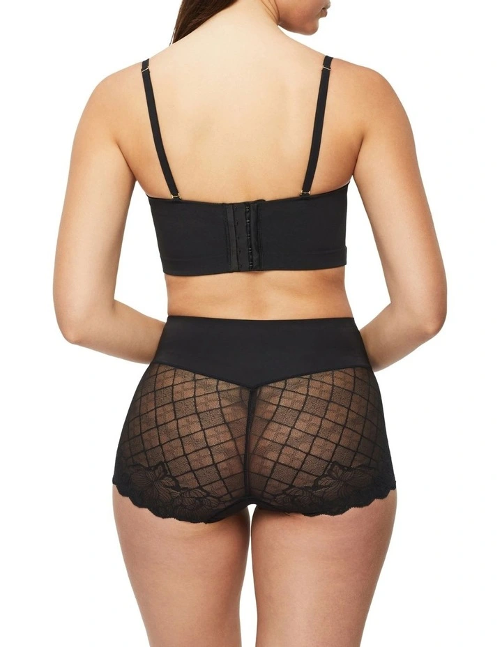 Harlequin Strapless Bustier in Black image 5