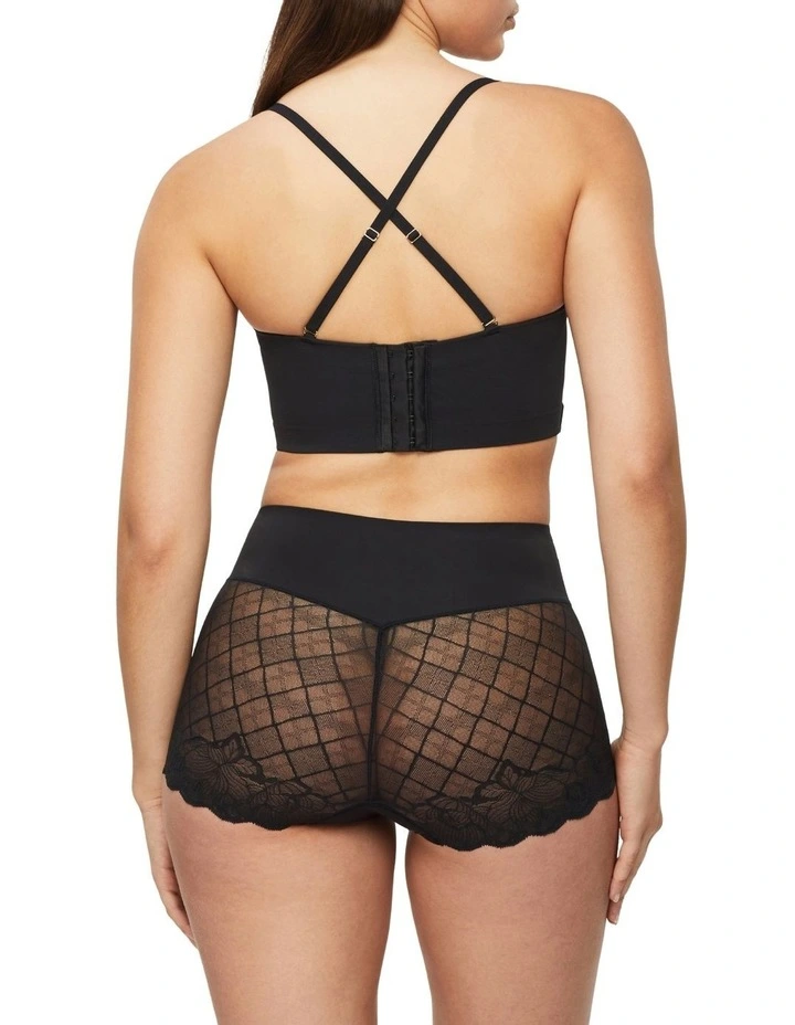 Harlequin Strapless Bustier in Black image 6