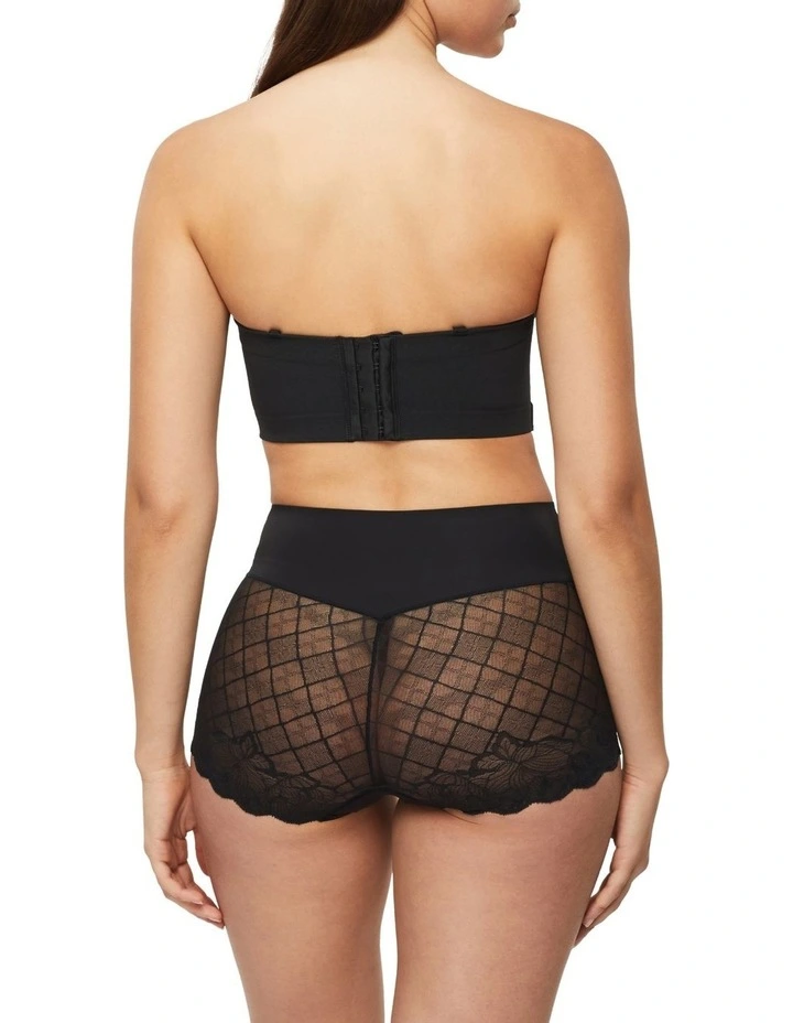 Harlequin Strapless Bustier in Black image 7