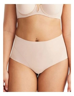 Sheer Infinity Brazilian Cut Brief in Beige