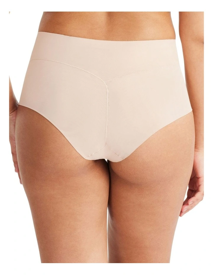 Sheer Infinity Brazilian Cut Brief in Beige image 3