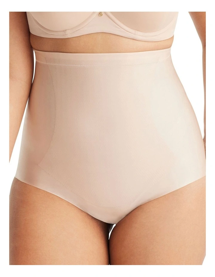 No VPL High Waisted Brief in Beige image 1