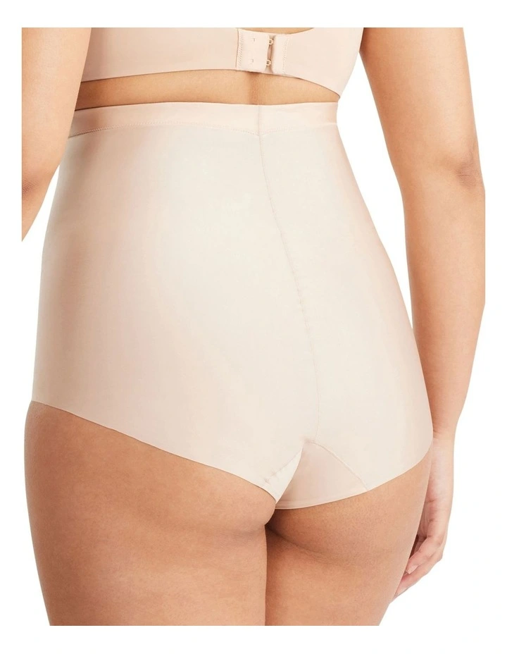 No VPL High Waisted Brief in Beige image 3