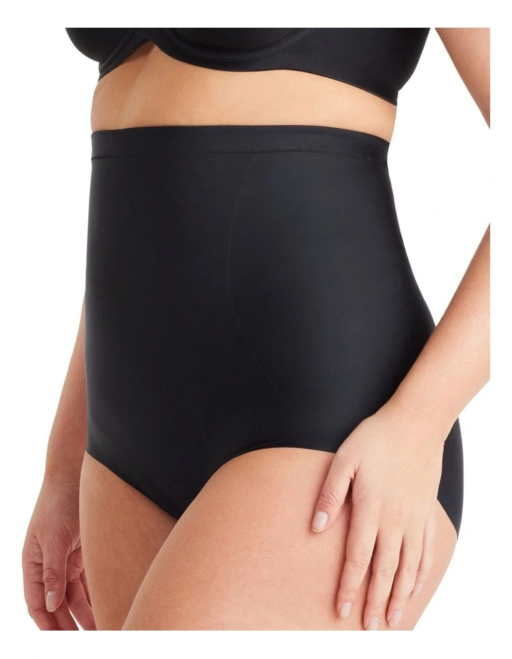 NO VPL High Waisted Brief in Black image 2