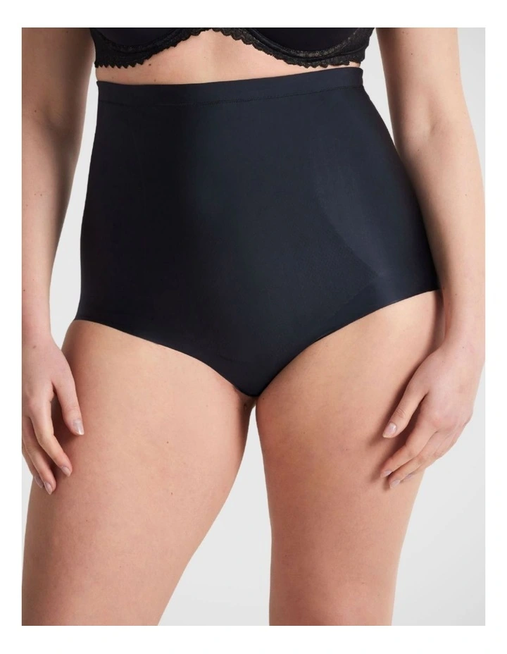 NO VPL High Waisted Brief in Black image 2
