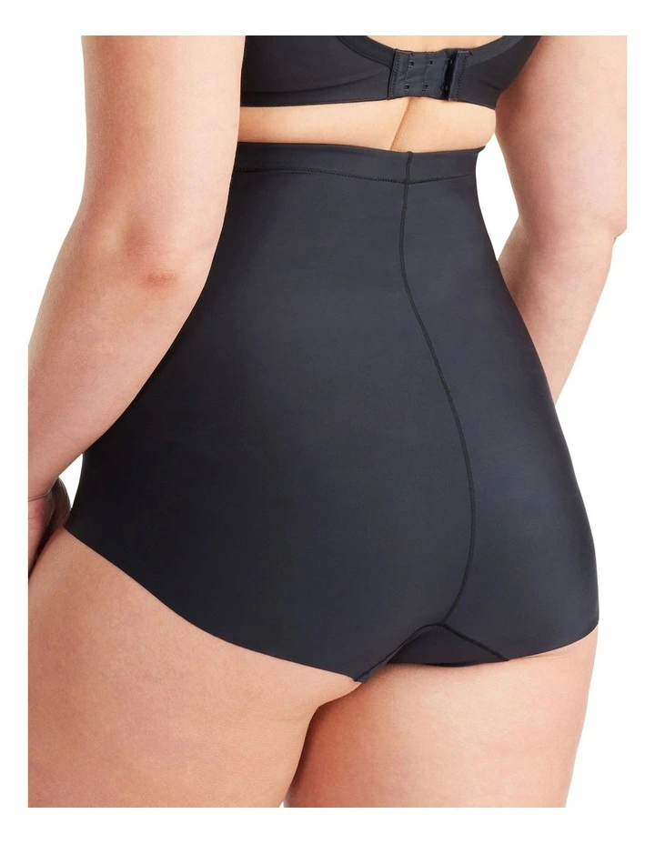 NO VPL High Waisted Brief in Black image 3