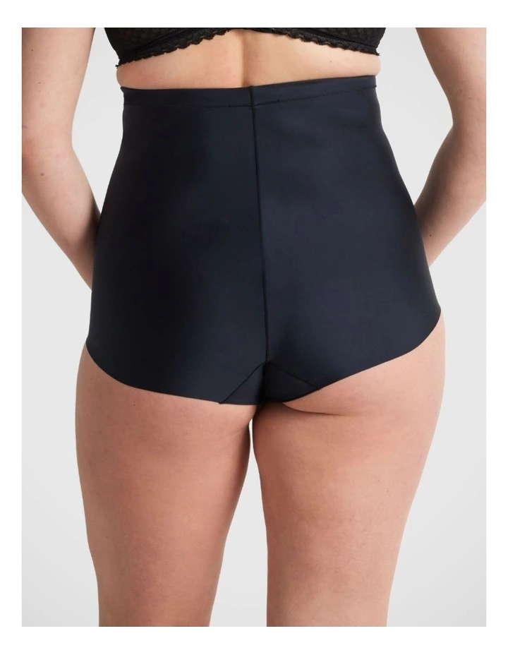 NO VPL High Waisted Brief in Black image 3