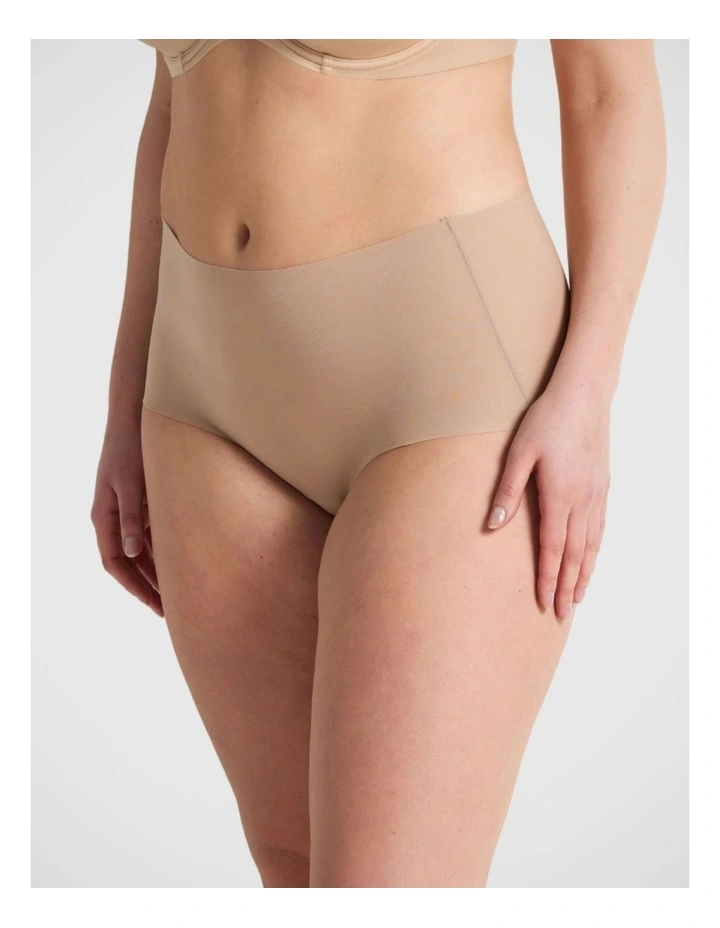 Body Smart Waisted Brief in Beige image 1