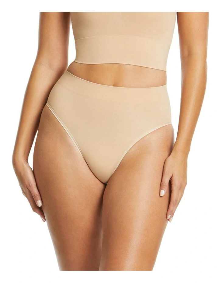 Powerlite Hi Cut Brief in Rose Beige image 1