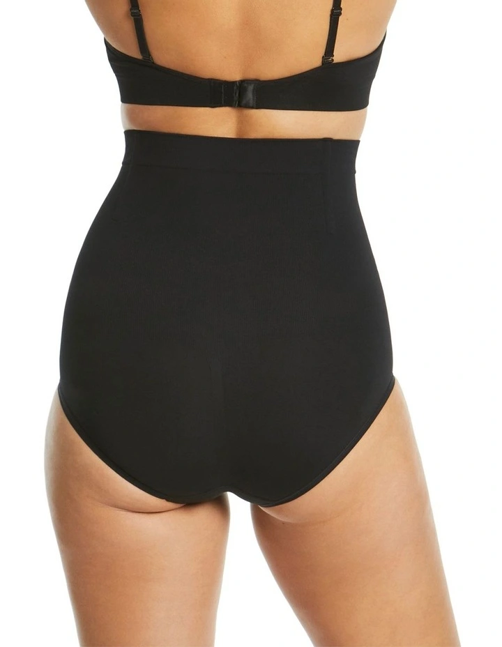 It's A Cinch Hi Waisted Full Brief in Black image 2