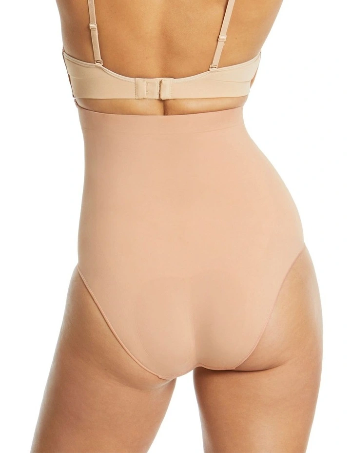 Killer Curve Hi Waisted Hi Cut Shaping Brief in Brown image 2