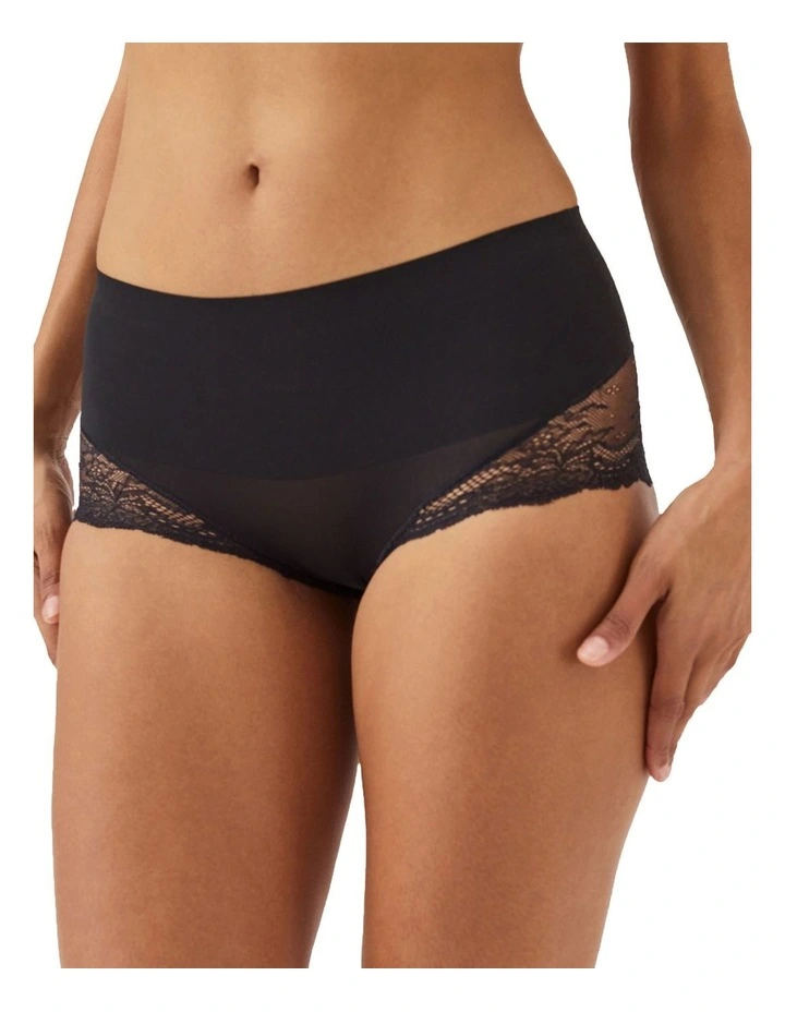 Super Smooth Undie-tectable  Lace Hi-Hipster in Black image 1