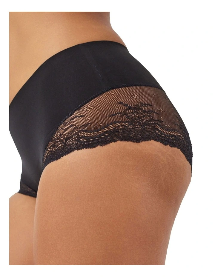 Super Smooth Undie-tectable  Lace Hi-Hipster in Black image 3